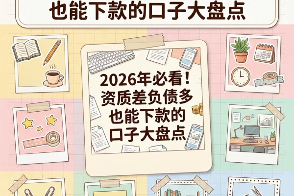 2026年必看!资质差负债多也能下款的口子大盘点