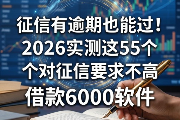 征信有逾期也能过！2026实测这5个对征信要求不高的借款6000软件
