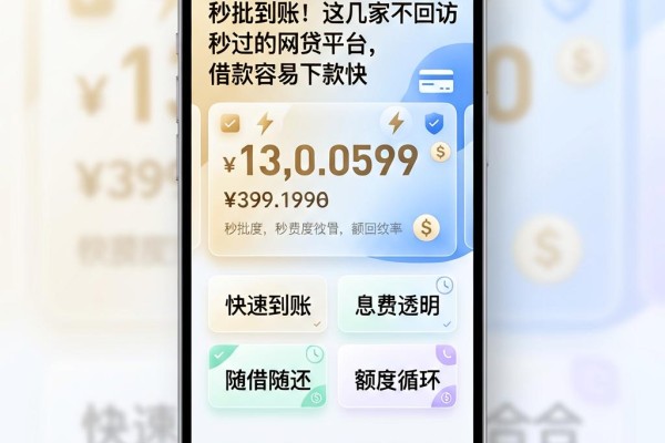 秒批到账!这几家不回访秒过的网贷平台,借款容易下款快