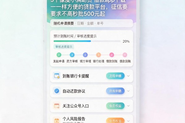 5个像度小满助贷借款app下载一样方便的贷款平台,征信要求不高秒批500元起