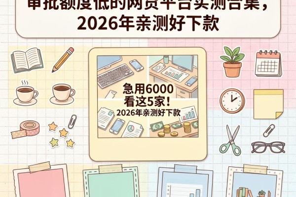 急用6000看这5家！审批额度低的网贷平台实测合集，2026年亲测好下款