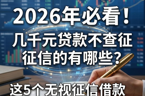 2026年必看！几千元贷款不查征信的有哪些？这5个无视征信借款9000元的软件速收藏