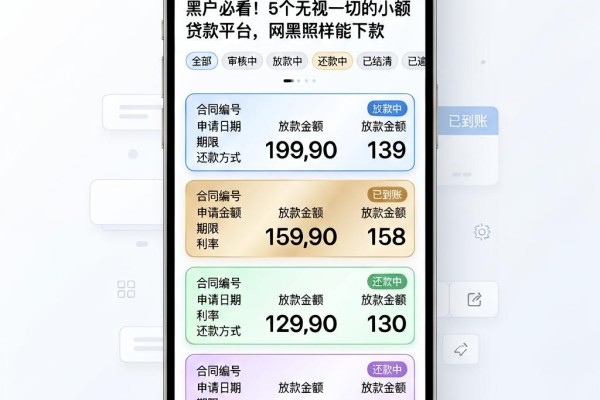 黑户必看！5个无视一切的小额贷款平台，网黑照样能下款