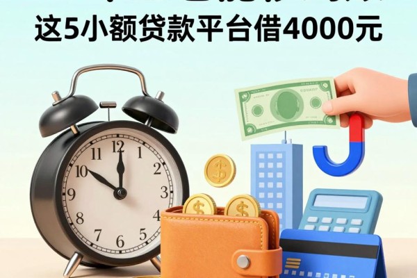 60岁以上也能秒到账!这5个小额贷款平台借4000元,日常周转真方便