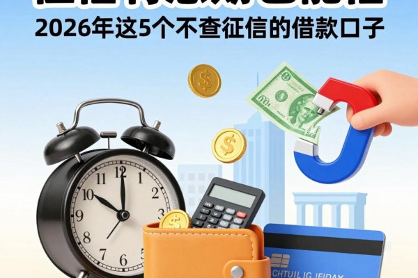 征信有逾期也能借!2026年这5个不查征信的借款口子,短期缺钱速看