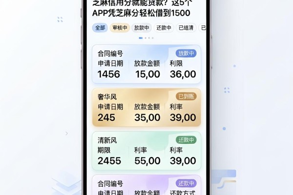 芝麻信用分就能贷款?这5个APP凭芝麻分轻松借到1500