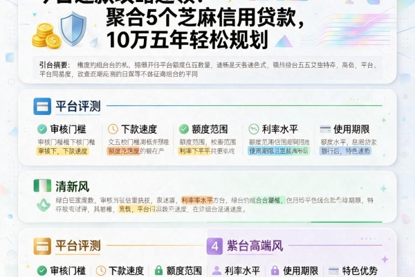 不查征信的分期网贷平台今日还款攻略速领!聚合5个芝麻信用贷款,10万五年轻松规划