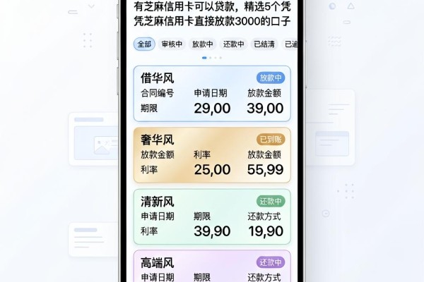 有芝麻信用卡可以贷款,精选5个凭芝麻信用卡直接放款3000的口子