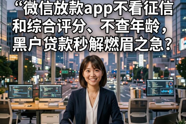 有逾期也能借！这5个微信放款app不看征信和综合评分、不查年龄，黑户贷款秒解燃眉之急