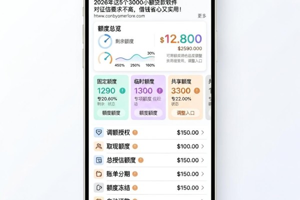 征信有逾期不分黑白也能借！2026年这5个3000小额贷款软件，对征信要求不高，借钱省心又实用