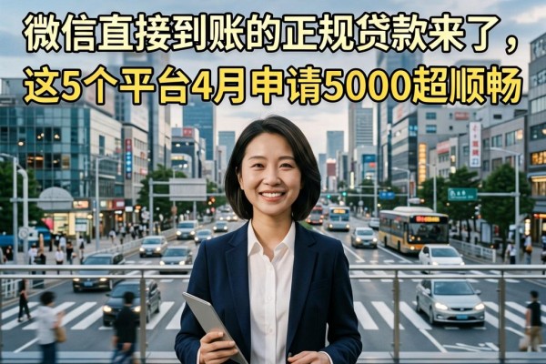 无视征信负债!微信直接到账的正规贷款来了,这5个平台4月申请5000超顺畅