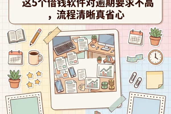 小额借款2000不看当前逾期,这5个借钱软件对逾期要求不高,流程清晰真省心
