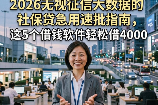 有社保就能贷！2026无视征信大数据的社保贷急用速批指南，这5个借钱软件轻松借4000