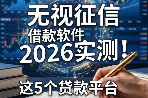 无视征信的借款软件2026实测！这5个贷款平台借钱2000门槛超低