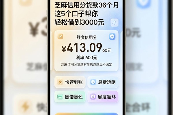 芝麻信用分贷款36个月,这5个口子帮你轻松借到3000元