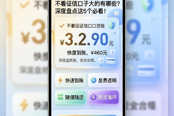 不看征信口子大的有哪些？深度盘点这5个必看！