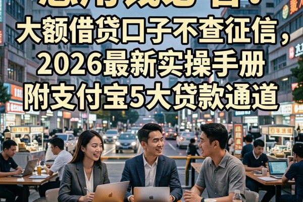 急用钱必看！大额借贷口子不查征信，2026最新实操手册附支付宝5大贷款通道