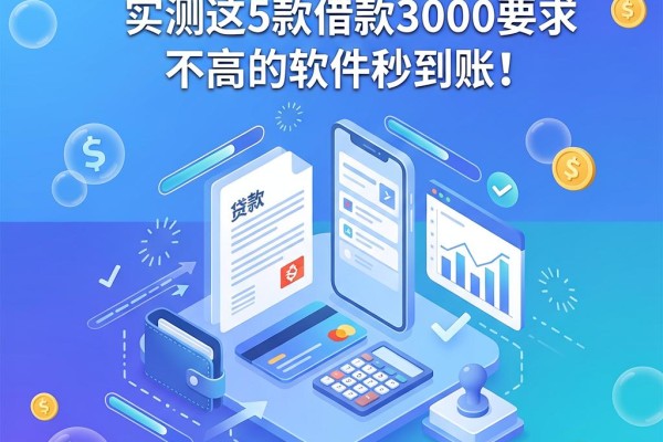 2026最好下款的贷款有哪些？实测这5款借款3000要求不高的软件秒到账！
