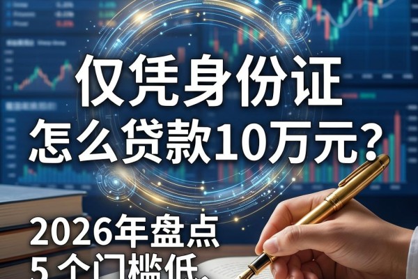 仅凭身份证怎么贷款10万元?2026年盘点5个门槛低、能借7000元起步的APP