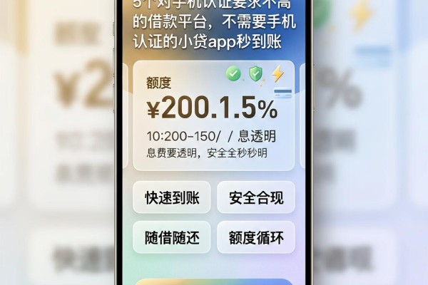 5个对手机认证要求不高的借款平台，不需要手机认证的小贷app秒到账