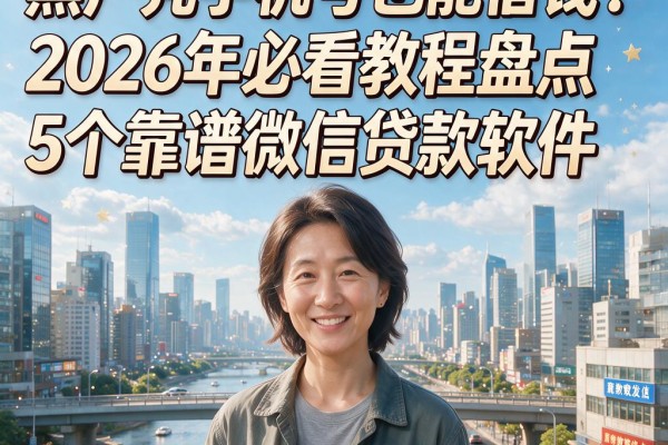 黑户凭手机号也能借钱?2026年必看教程盘点5个靠谱微信贷款软件