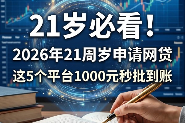 21岁必看!2026年21周岁申请网贷,这5个平台1000元秒批到账