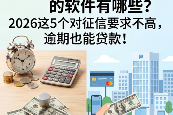 逾期了还能借钱的软件有哪些？2026这5个对征信要求不高，逾期也能贷款！