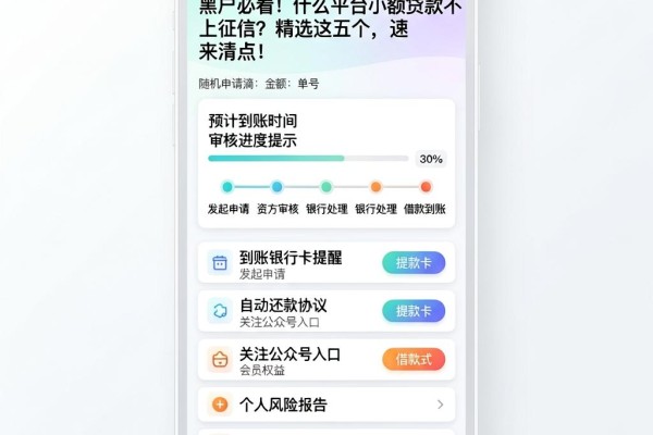 黑户必看！什么平台小额贷款不上征信？精选这五个，速来清点！