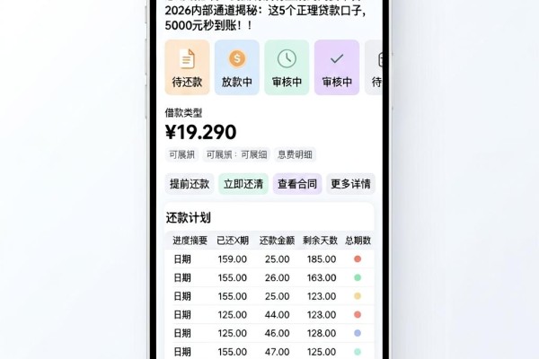 急用钱必看！到底有没有正规的网贷平台？2026内部通道揭秘：这5个正规贷款口子，5000元秒到账！