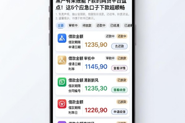 黑户有呆账能下款的网贷平台盘点！这5个应急口子下款超顺畅