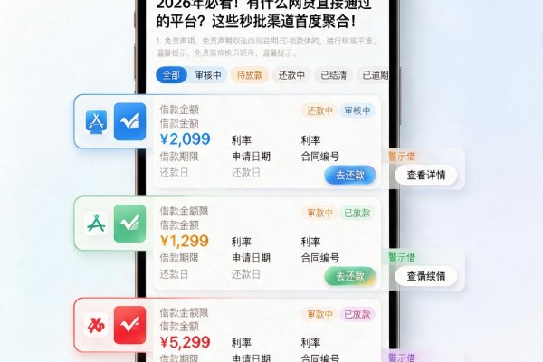 2026年必看！有什么网贷直接通过的平台？这些秒批渠道首度聚合！