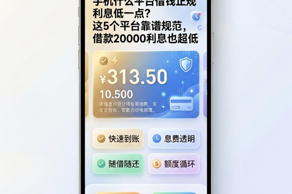手机什么平台借钱正规利息低一点?这5个平台靠谱规范,借款20000利息也超低