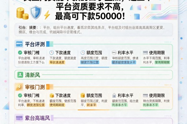 2026年急用钱必看！真正网贷能下款的口子盘点，这五个平台资质要求不高，最高可下款50000