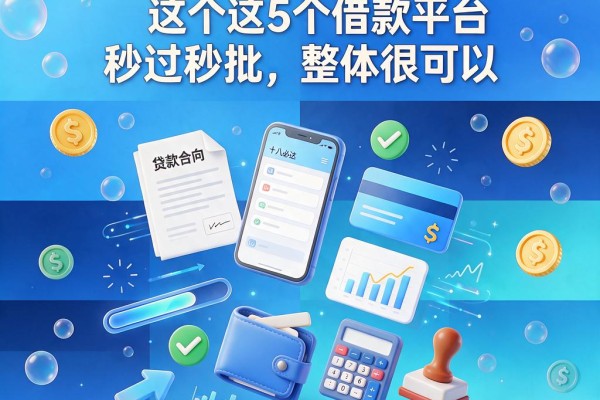 十八岁必看！2026年这5个借款平台秒过秒批，整体很可以