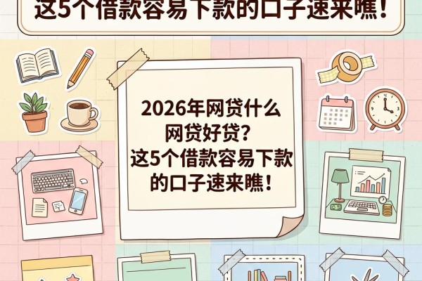 2026年网贷什么网贷好贷?这5个借款容易下款的口子速来瞧!