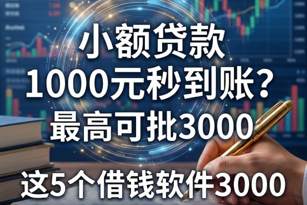 小额贷款1000元秒到账?这5个借钱软件最高可批3000,亲测靠谱值得信赖