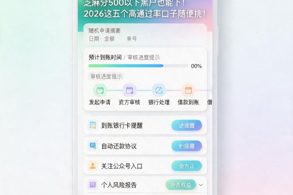 芝麻分500以下黑户也能下！2026这五个高通过率口子随便挑！