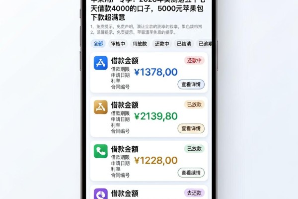 苹果用户专享!2026年实测这五个七天借款4000的口子,5000元苹果包下款超满意