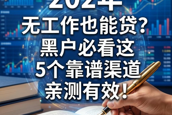 无工作也能贷?黑户必看这5个靠谱渠道,亲测有效!