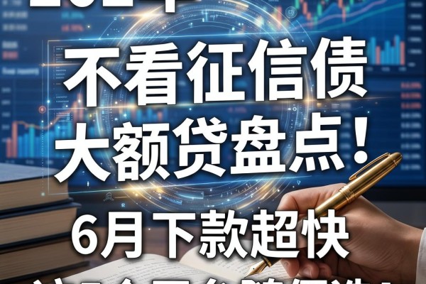 不看征信和负债的大额贷盘点！6月下款超快，这5个平台随便选！