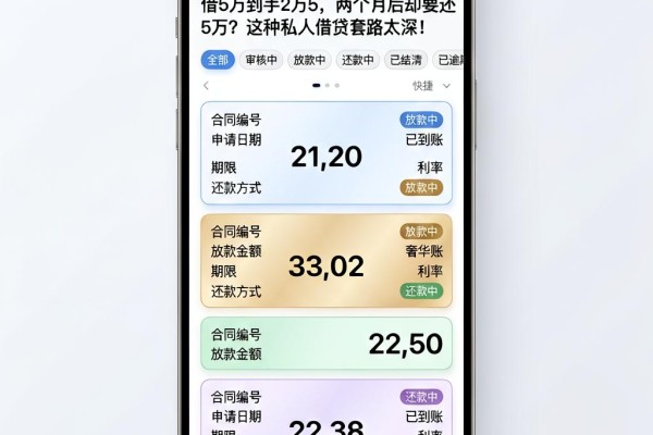 借5万到手2万5,两个月后却要还5万?这种私人借贷套路太深!