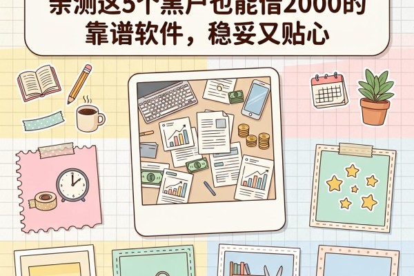 征信黑户网贷能办理吗？亲测这5个黑户也能借2000的靠谱软件，稳妥又贴心