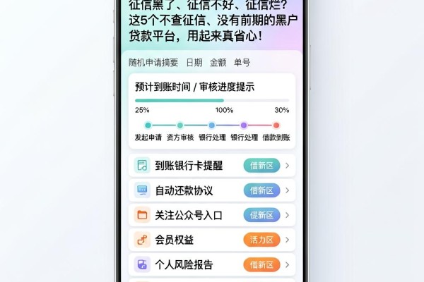 征信黑了、征信不好、征信烂?这5个不查征信、没有前期的黑户贷款平台,用起来真省心!