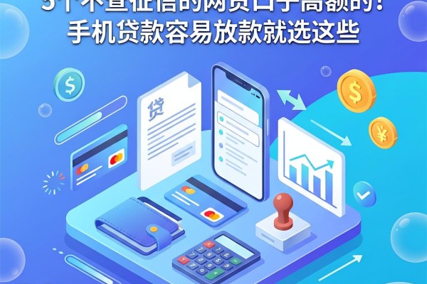 2026年权威揭露：5个不查征信的网贷口子高额的！手机贷款容易放款就选这些