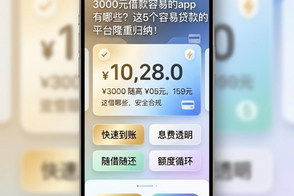 3000元借款容易的app有哪些？这5个容易贷款的平台隆重归纳！