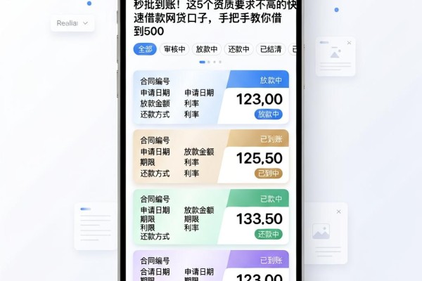 秒批到账!这5个资质要求不高的快速借款网贷口子,手把手教你借到500