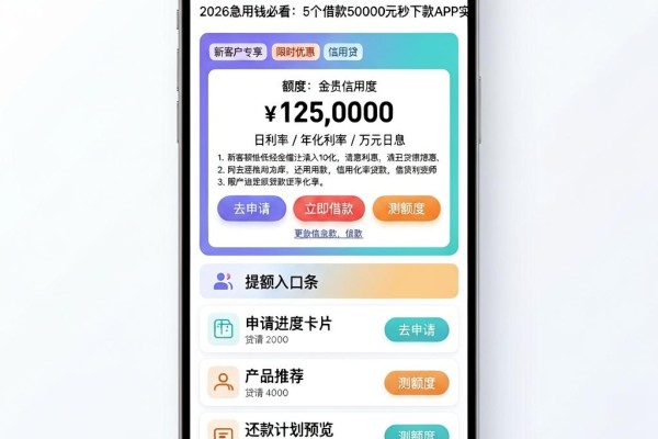 20岁门槛低能借的网贷有哪些?2026急用钱必看:5个借款50000元秒下款APP实测