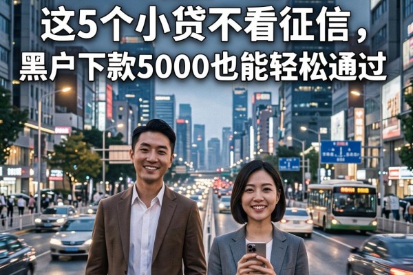 2026黑户必看!这5个小贷不看征信,黑户下款5000也能轻松通过