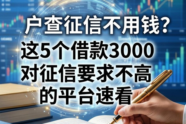 黑户查征信不用钱?这5个借款3000对征信要求不高的平台速看