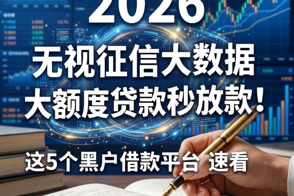2026无视征信大数据大额度贷款秒放款!这5个黑户借款平台速看